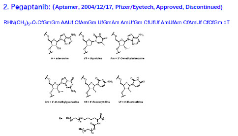 2004年的第一個(gè)適配體藥物Pegaptanib在核糖上加了一個(gè)甲氧基.jpg